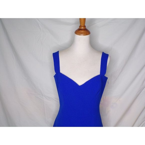 DRESS THE POPULATION Nicole Cocktail Dress Blue Large 8-10 NEW - Picture 8 of 10